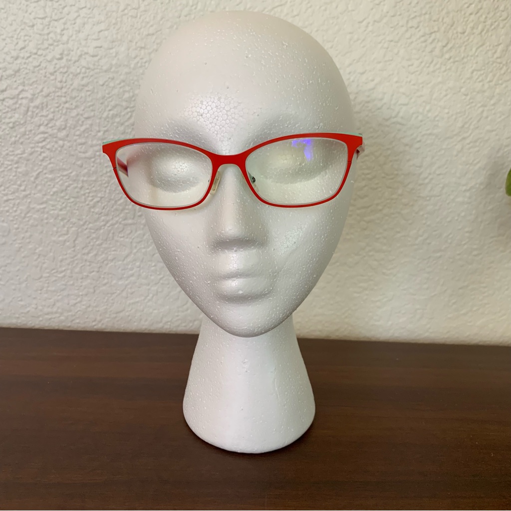 Face A Face Stylish Red And Mint Glasses Heidi 2 Frame 53/17/140 Handmade France
